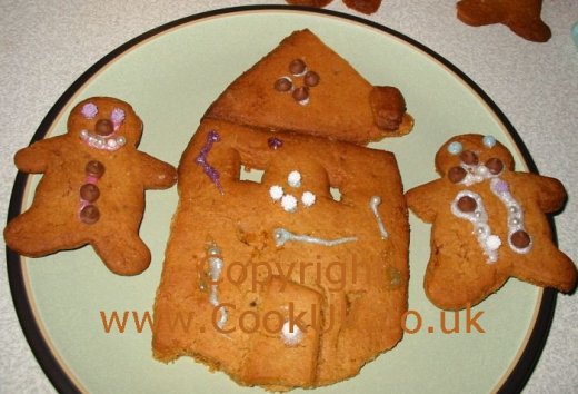 Cooked and decorated Ginger Bread Men