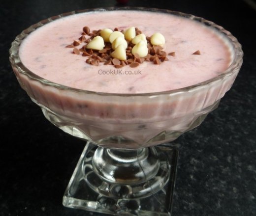 Gooseberry Fool with Chocolate Topping