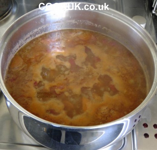 Cooking Lentil and Ham Soup
