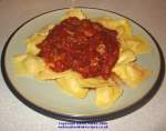 Italian Tomato Sauce on pasta, click to enlarge