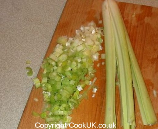 Slicing a leek