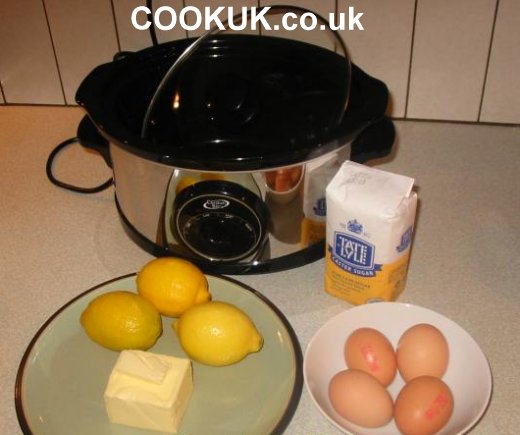 Ingredients for lemon curd