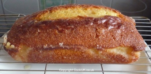 Baked and iced Lemon Drizzle Cake