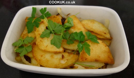 Cooked Lyonnaise Potatoes