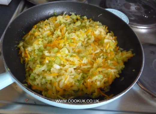 Vegetables frying