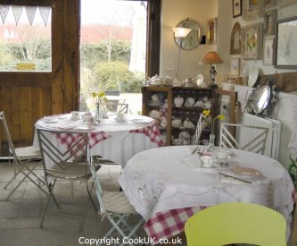 Interior of Orangemabel Tearoom