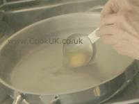 Easing the egg into water
