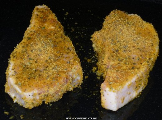 Pork loins prepared for cooking