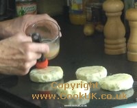 Uncooked potato cakes