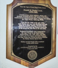 Donald Healey Plaque