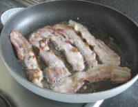 Bacon frying