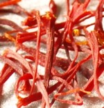 Close up strands of saffron