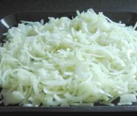 Sliced and chopped onions