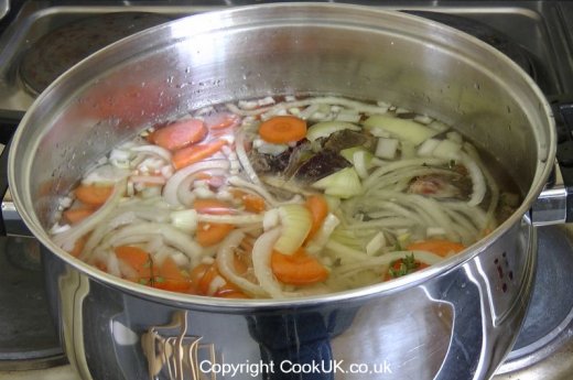 Vegetables added to Scotch Broth