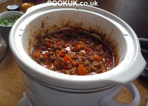 Slow cooking Cottage Pie