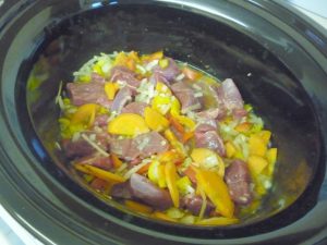 Slow Cooker Lamb and Barley Casserole - uncooked