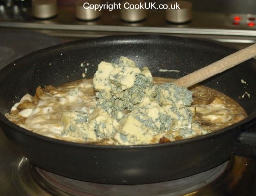Creme fraiche and stilton