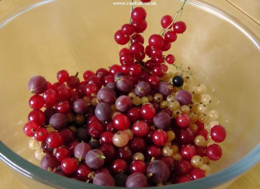 Summer fruits in a bowl