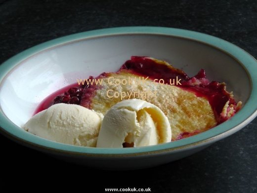 Summer Fruit Pie and Ice Cream