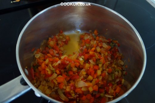 Sweet Pepper relish cooked