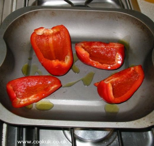 Sweet pepper cooked